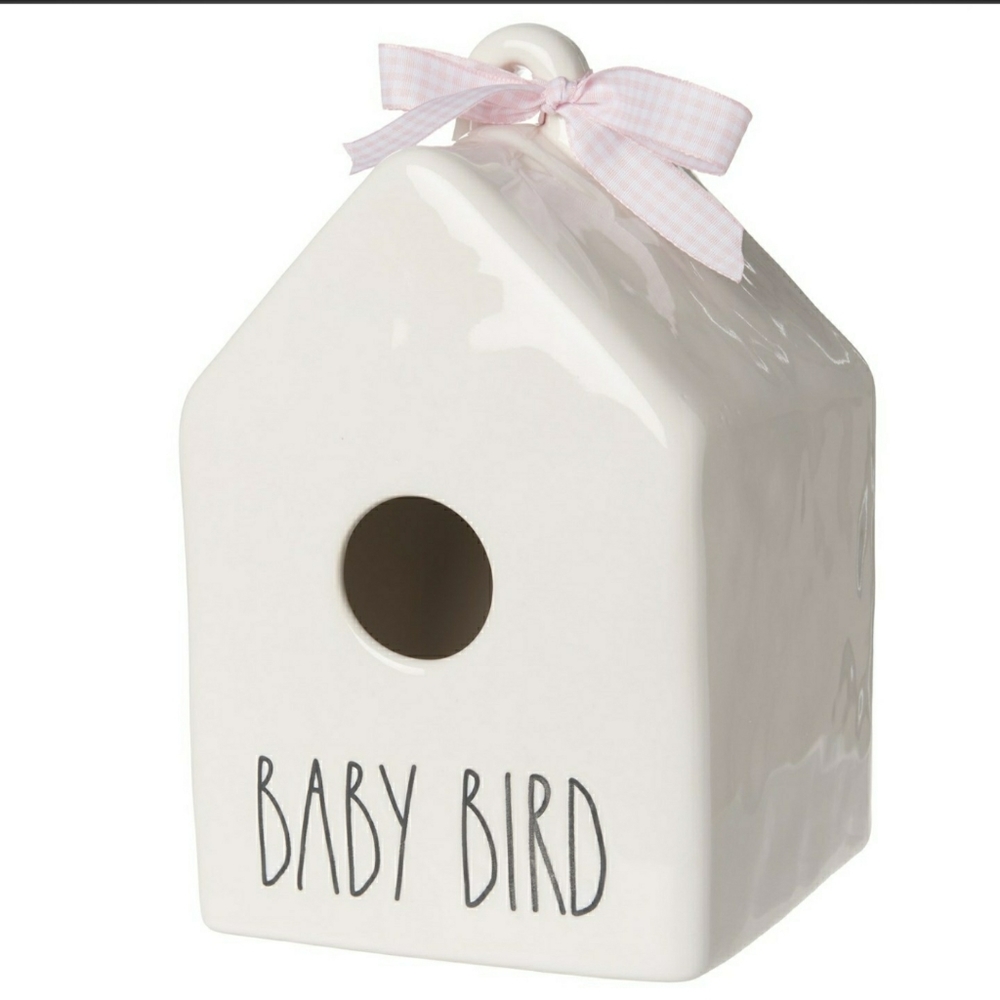 💥REDUCED! Rae Dunn BABY BIRD Elongated Square Birdhouse